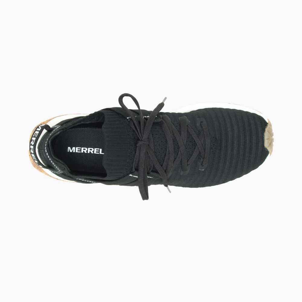 Black/White Men's Merrell Embark Lace Eco Dye Wide Width Sneakers | Dubai-9425736