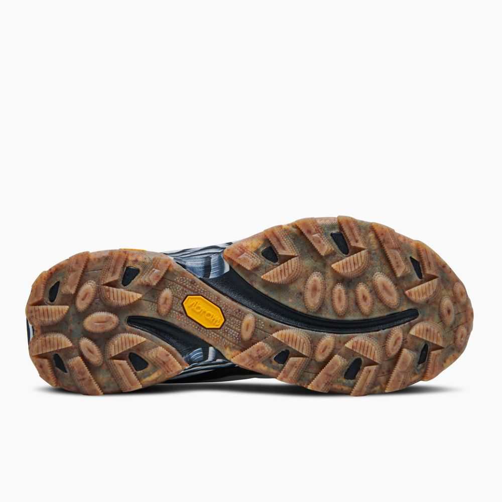 Black/White Men's Merrell Moab Speed Eco Dye Hiking Shoes | Dubai-1294765