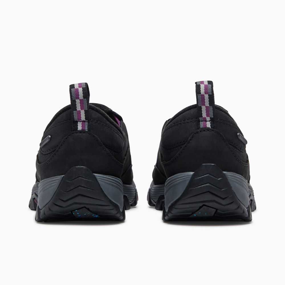 Black Women's Merrell ColdPack Ice+ Moc Waterproof Wide Width Hiking Shoes | Dubai-0327914