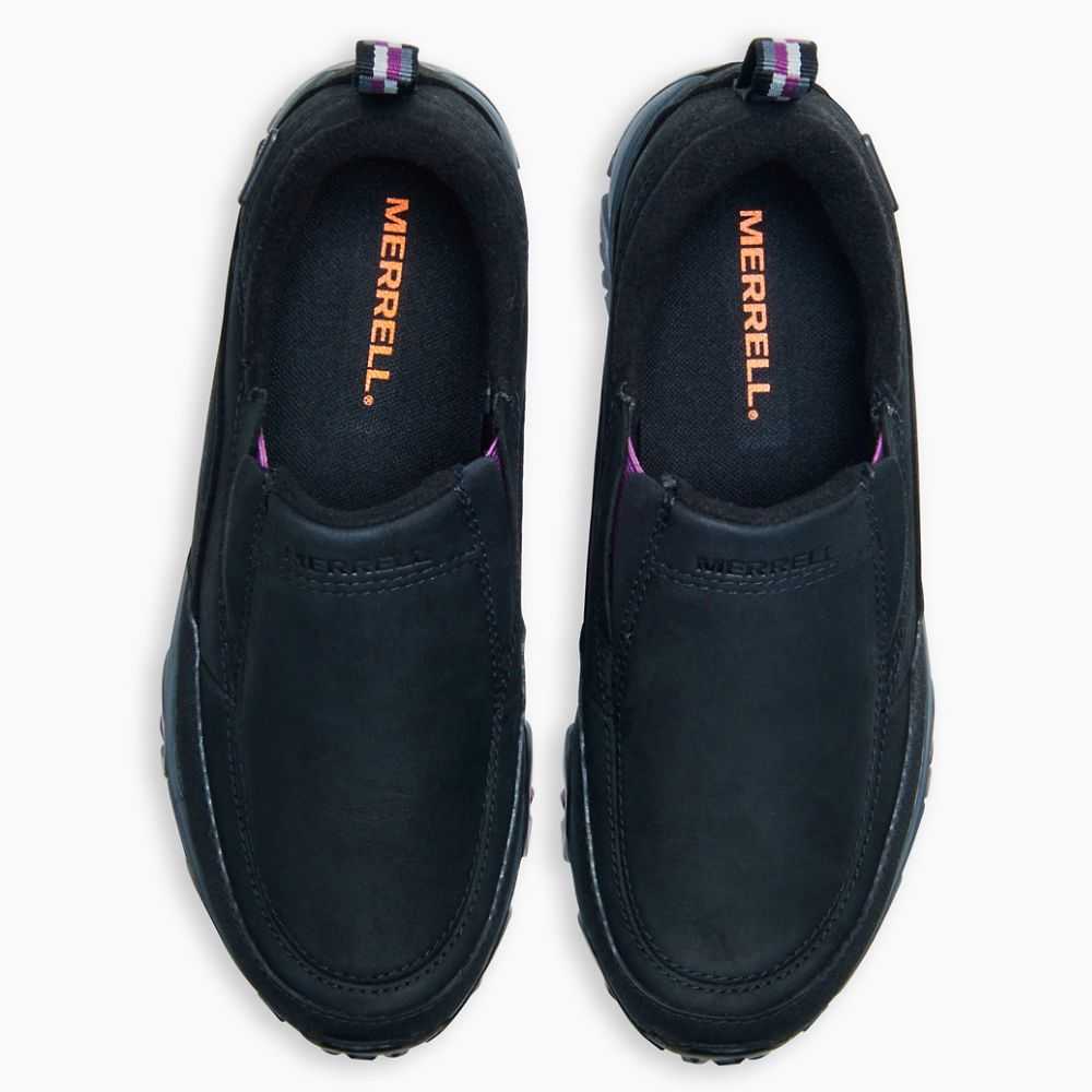 Black Women's Merrell ColdPack Ice+ Moc Waterproof Slip On Shoes | Dubai-4283196