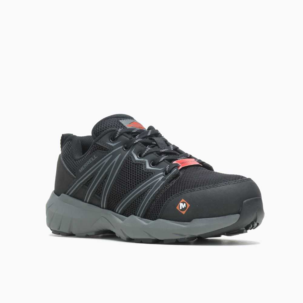 Black Women's Merrell Fullbench Superlite Alloy Toe Work Shoes | Dubai-9304651