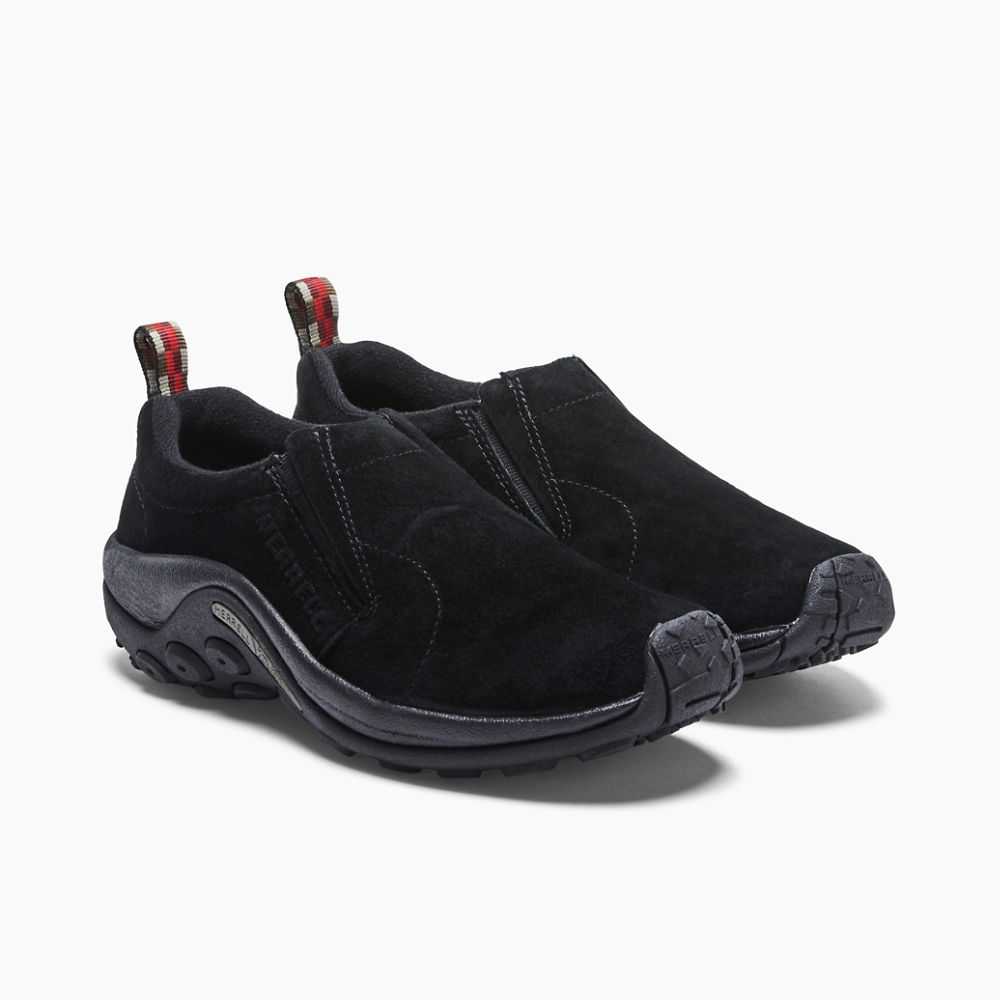 Black Women's Merrell Jungle Moc Wide Width Slip On Shoes | Dubai-9864203