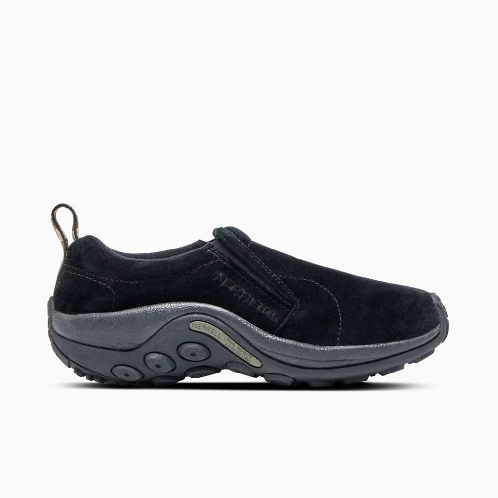 Black Women\'s Merrell Jungle Moc Wide Width Slip On Shoes | Dubai-9864203