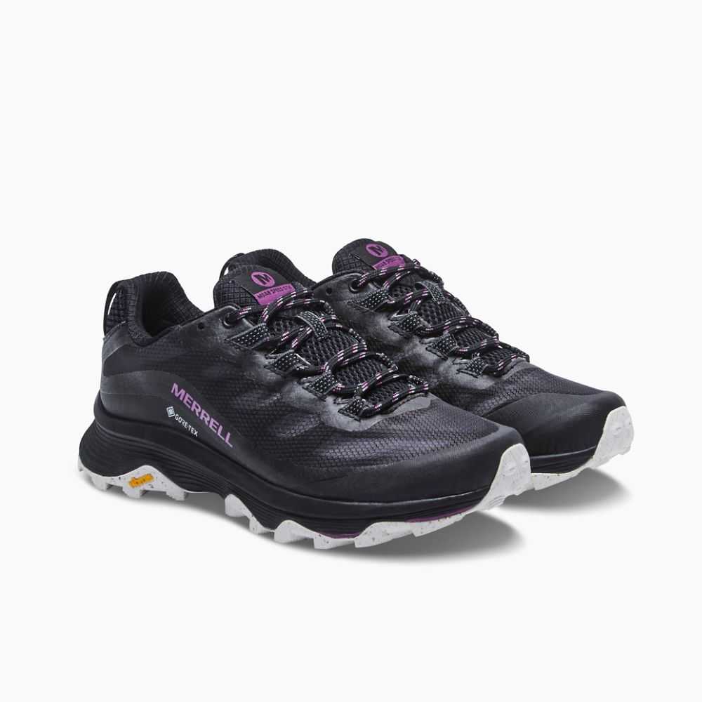 Black Women's Merrell Moab Speed GORE-TEX® Hiking Shoes | Dubai-8239045