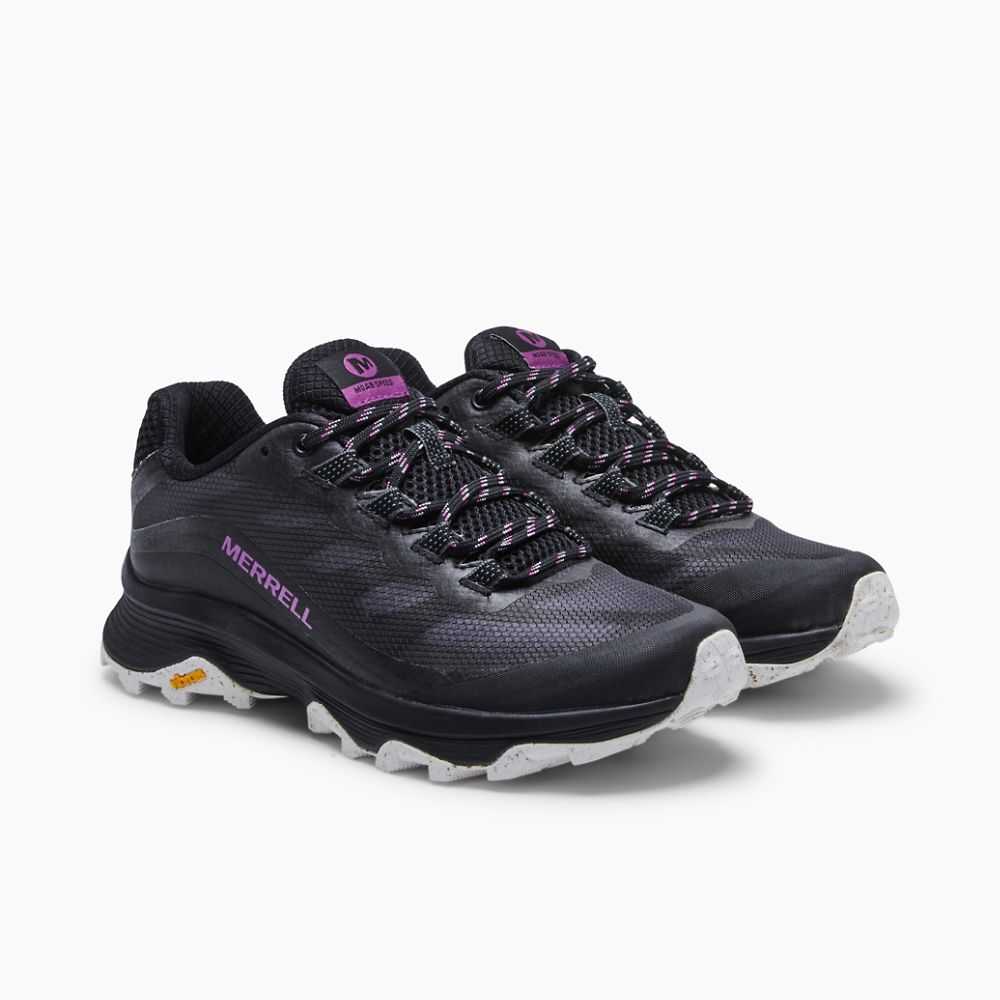 Black Women's Merrell Moab Speed Hiking Shoes | Dubai-2046987