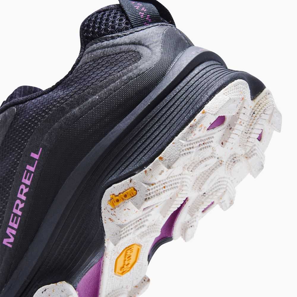 Black Women's Merrell Moab Speed Hiking Shoes | Dubai-2046987