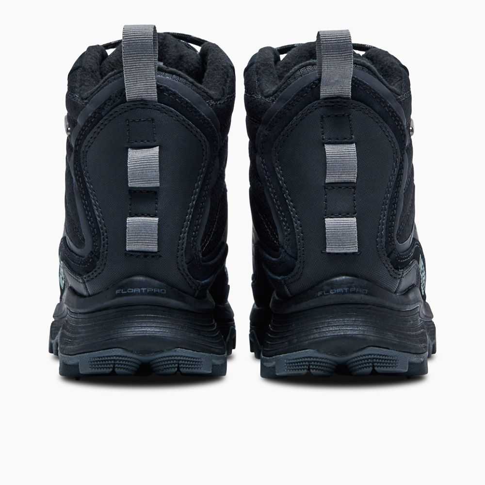 Black Women's Merrell Moab Speed Thermo Mid Waterproof Hiking Boots | Dubai-8724931