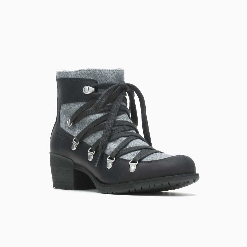 Black Women's Merrell Shiloh II Ankle Boots | Dubai-2605491