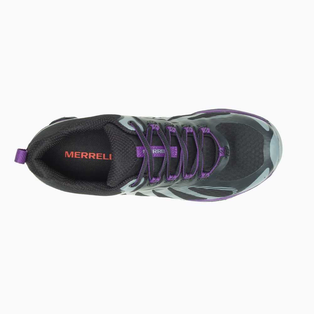 Black Women's Merrell Siren Edge 3 Waterproof Wide Width Hiking Shoes | Dubai-2617480