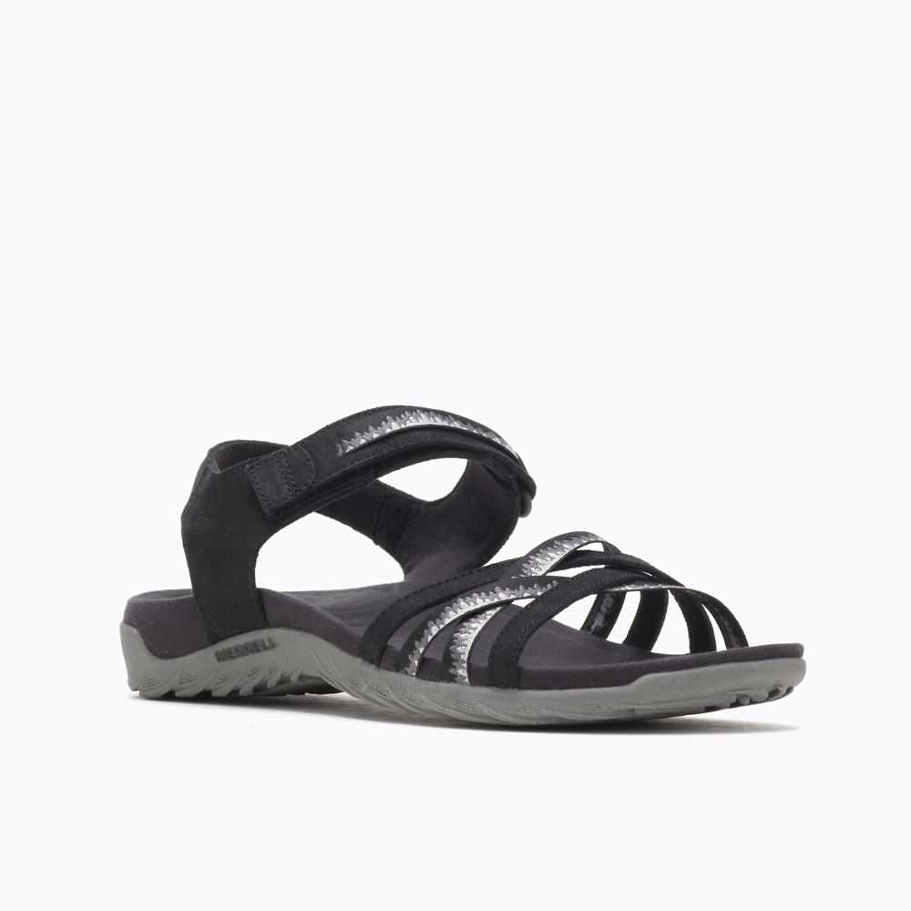 Black Women's Merrell Terran 3 Cush Cross Sandals | Dubai-8921347