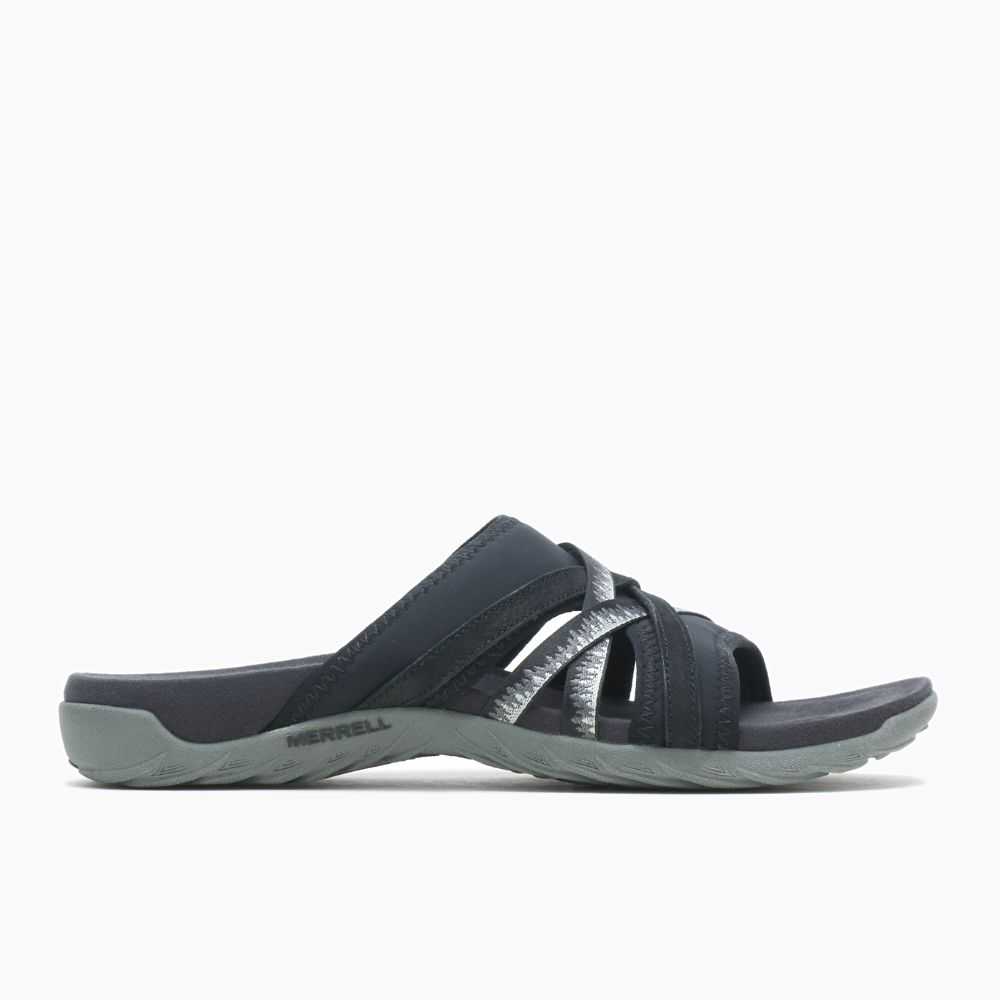 Black Women\'s Merrell Terran 3 Cush Slide Sandals | Dubai-3871629