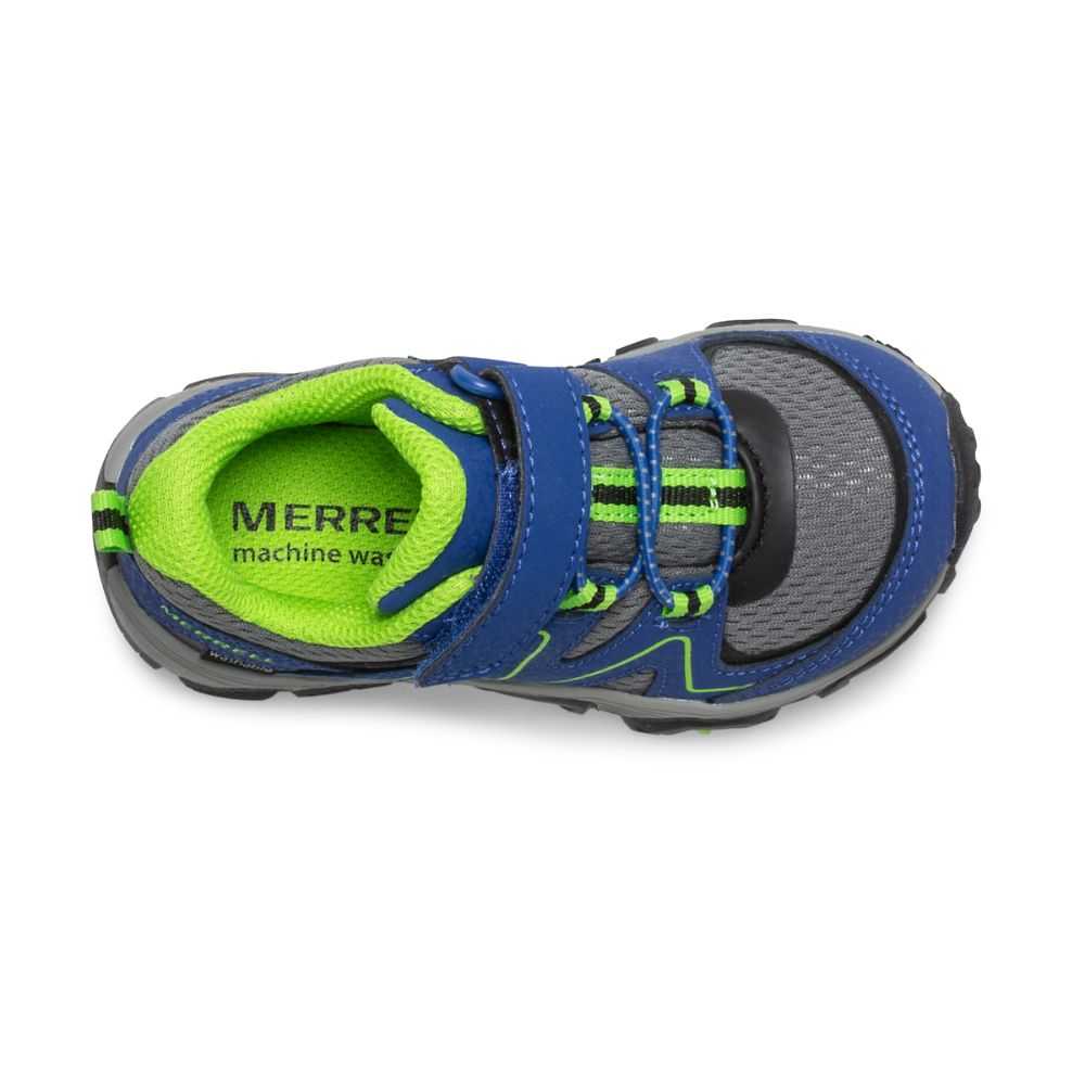 Blue/Green Boys' Merrell Trail Quest Sneakers | Dubai-5203746