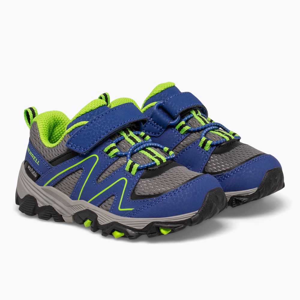 Blue/Green Girls' Merrell Trail Quest Sneakers | Dubai-9165742