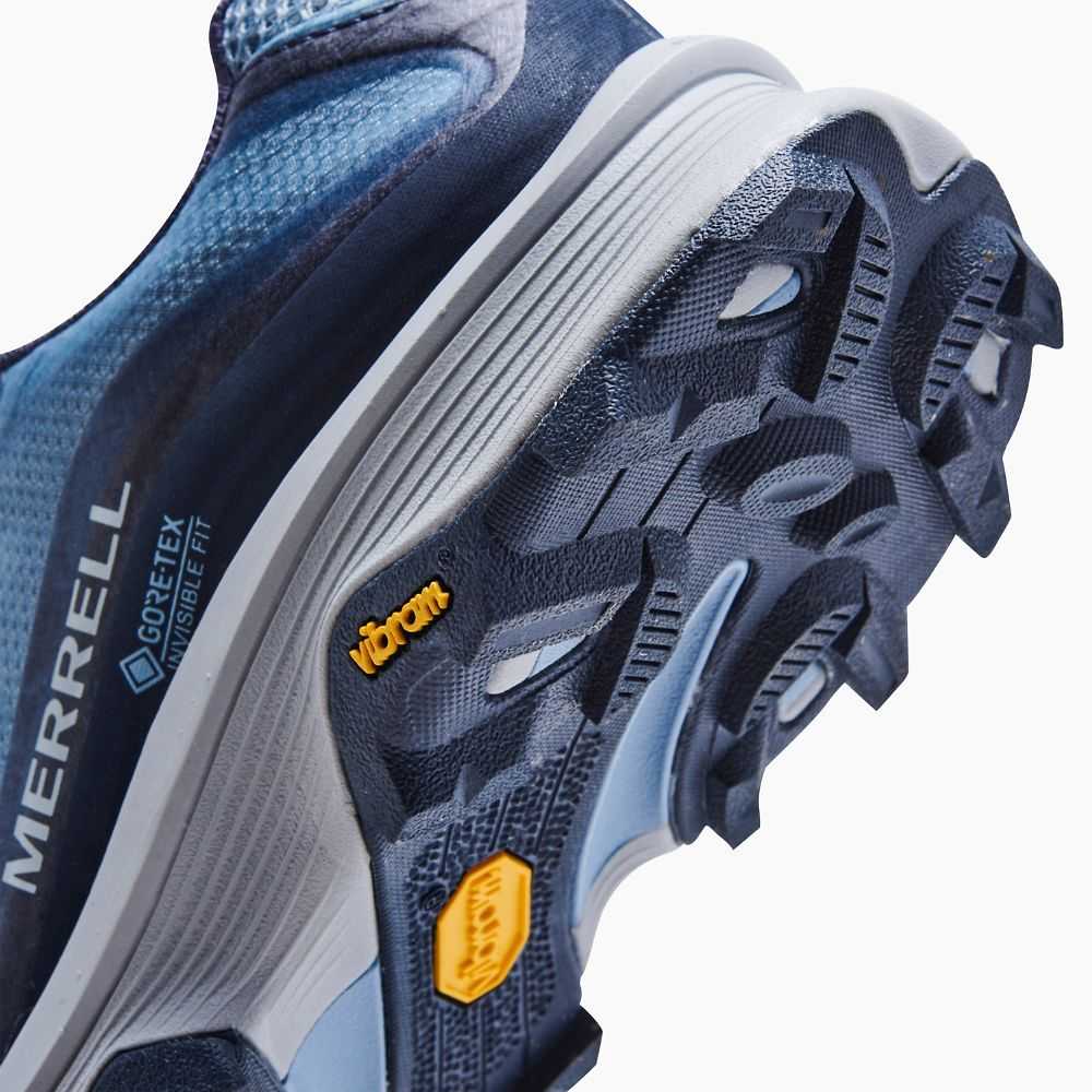 Blue/Grey Women's Merrell Moab Speed GORE-TEX® Sneakers | Dubai-2307964