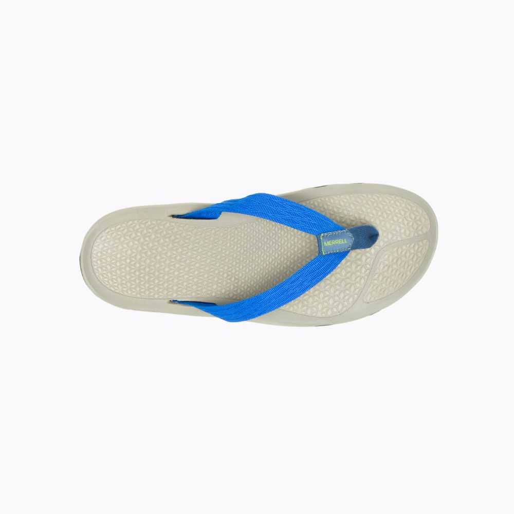 Blue Men's Merrell Breakwater Flip Flops | Dubai-8074651