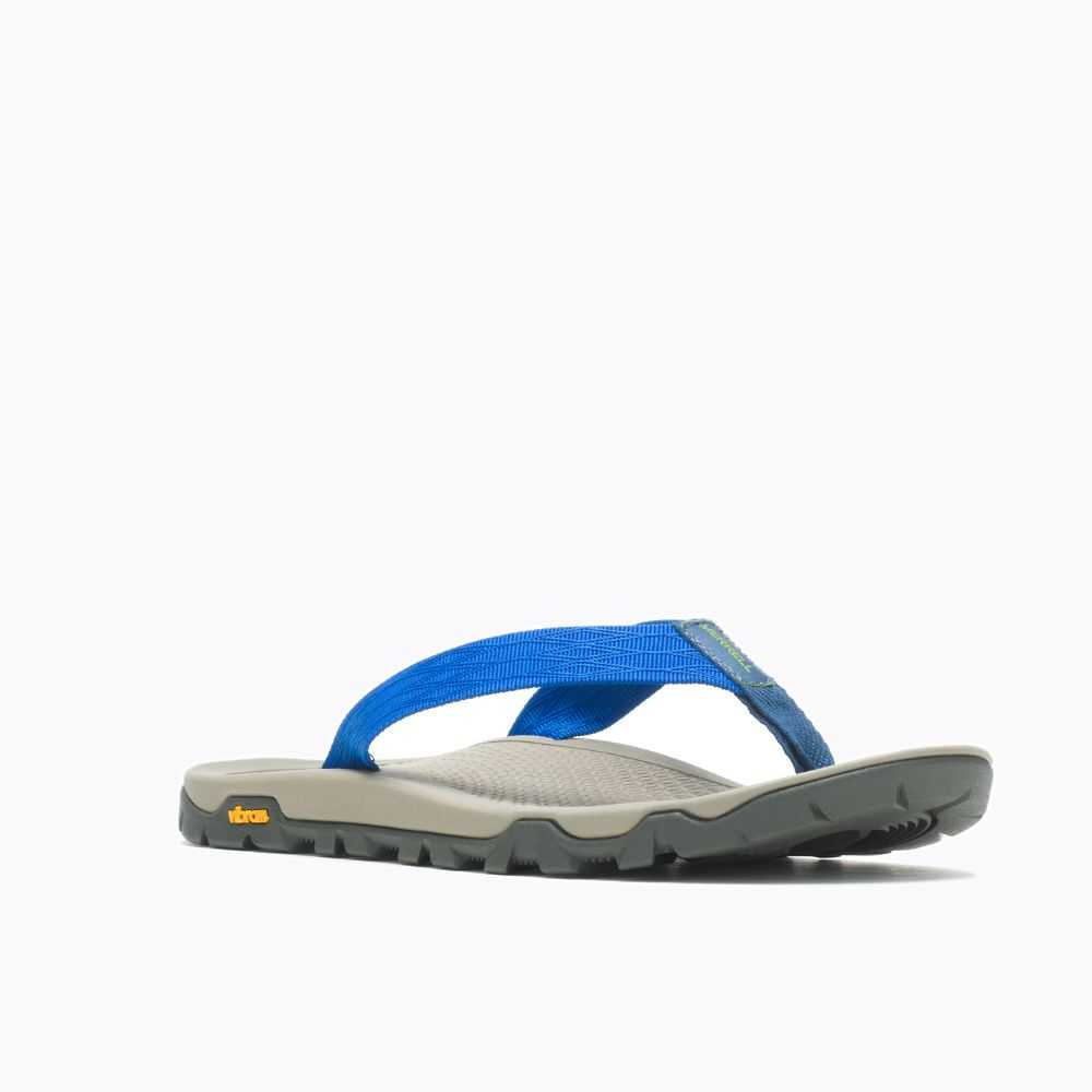 Blue Men's Merrell Breakwater Flip Flops | Dubai-8074651