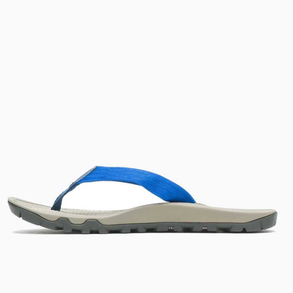 Blue Men's Merrell Breakwater Flip Flops | Dubai-8074651