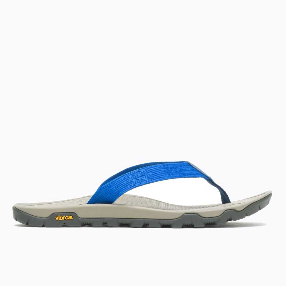 Blue Men\'s Merrell Breakwater Flip Flops | Dubai-8074651