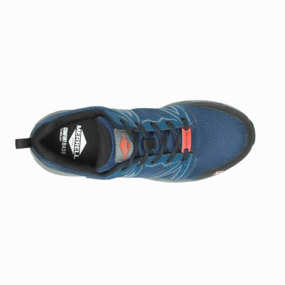 Blue Men's Merrell Fullbench Superlite Alloy Toe Work Shoes | Dubai-3179042