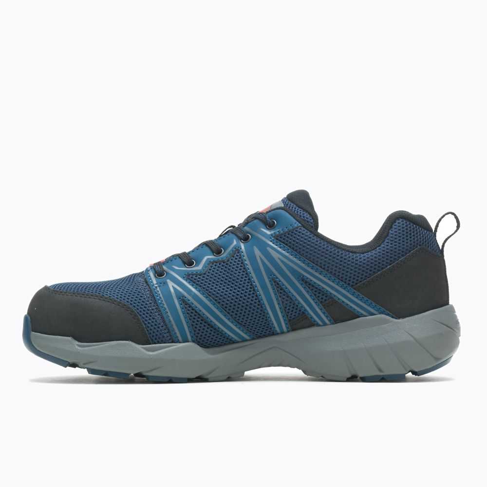 Blue Men's Merrell Fullbench Superlite Alloy Toe Work Shoes | Dubai-3179042