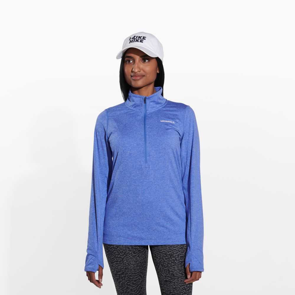 Blue Women\'s Merrell BetaTherm Sweatshirts | Dubai-1367048