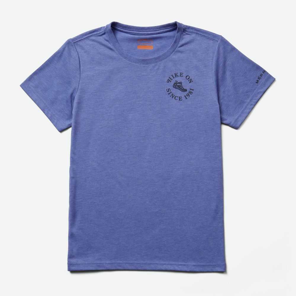 Blue Women's Merrell Hike T Shirts | Dubai-7549326