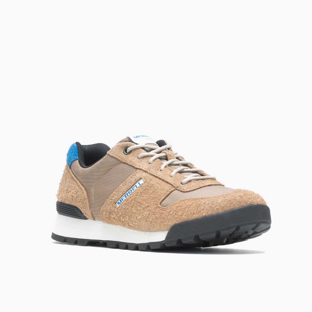 Brown/Blue Men's Merrell Solo Luxe 2 Sneakers | Dubai-9561472