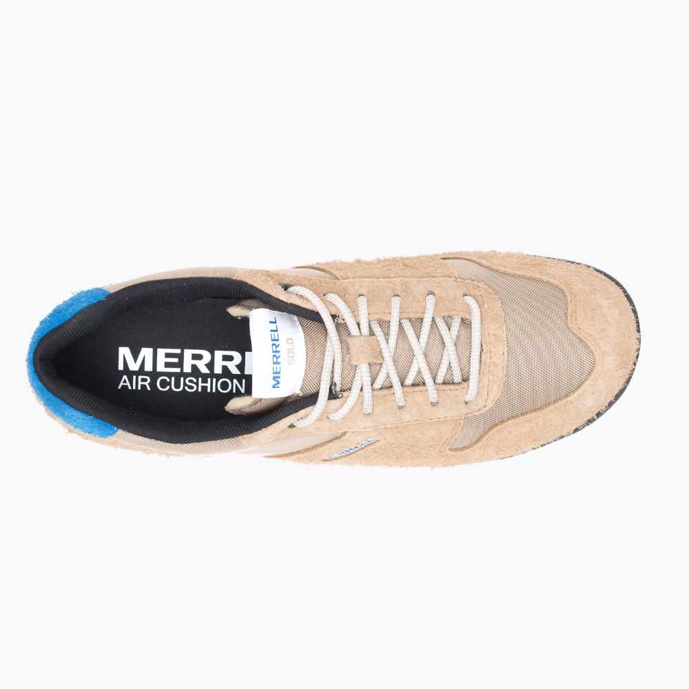 Brown/Blue Men's Merrell Solo Luxe 2 Sneakers | Dubai-9561472