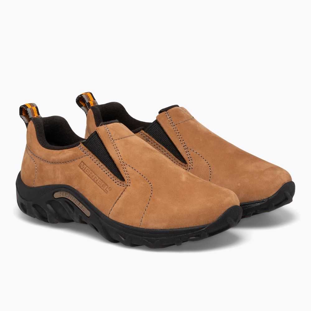 Brown Boys' Merrell Jungle Moc Nubuck Slip On Shoes | Dubai-2718459