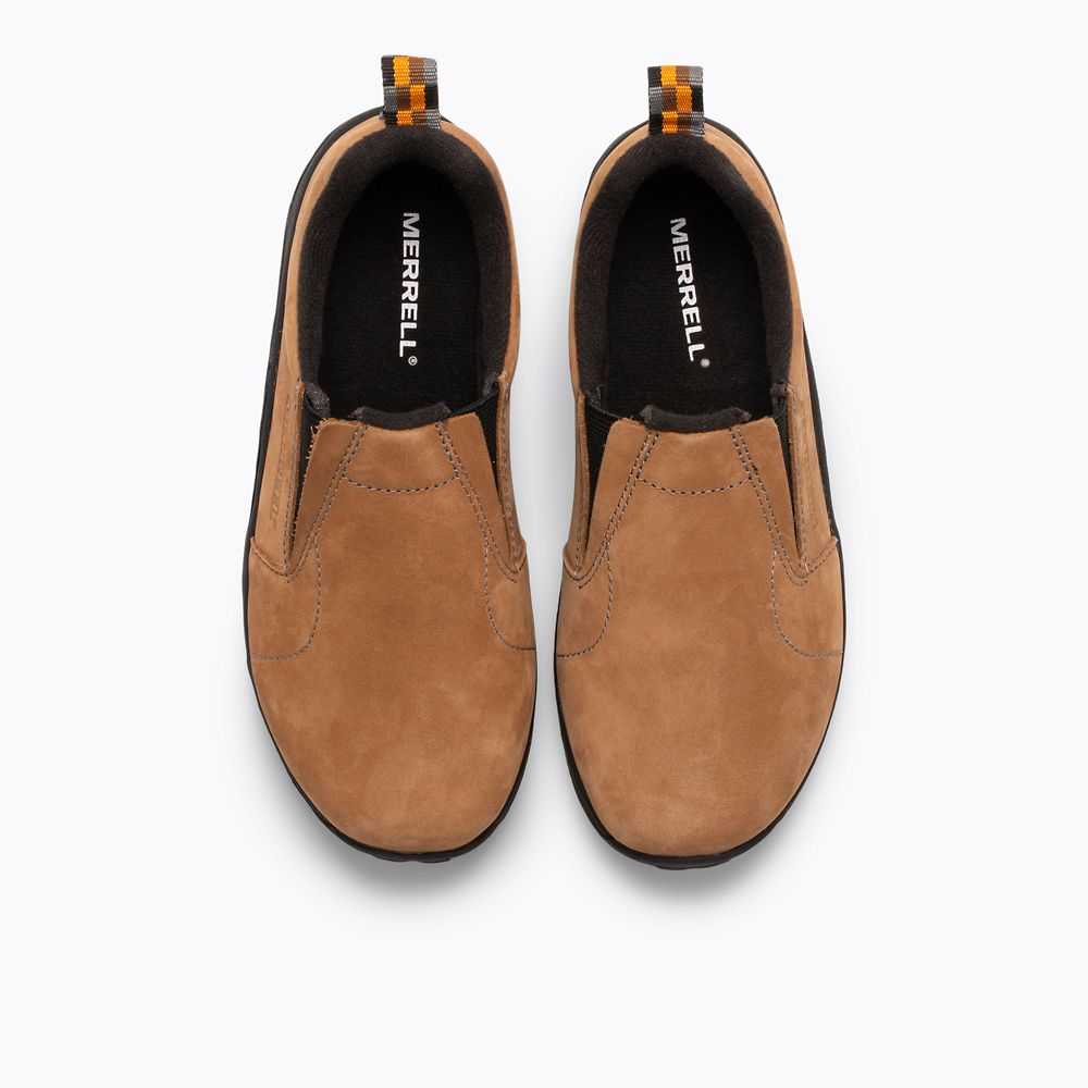 Brown Boys' Merrell Jungle Moc Nubuck Slip On Shoes | Dubai-2718459