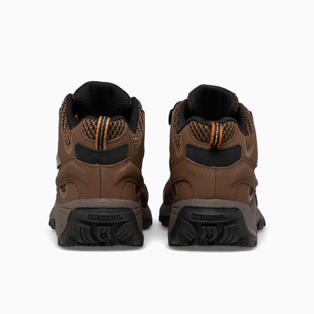 Brown Boys' Merrell Moab 2 Mid Waterproof Hiking Boots | Dubai-0581923