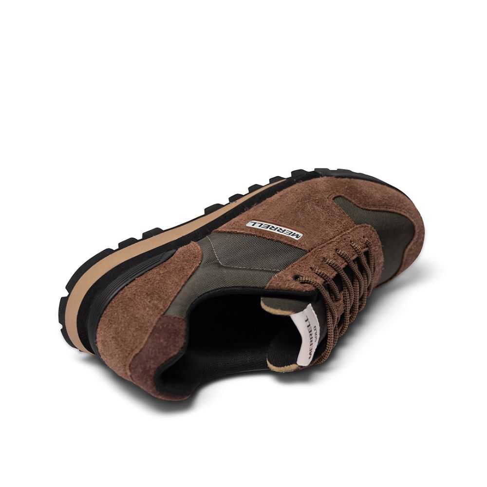 Brown/Dark Green Men's Merrell Solo Luxe 2 Sneakers | Dubai-4597102