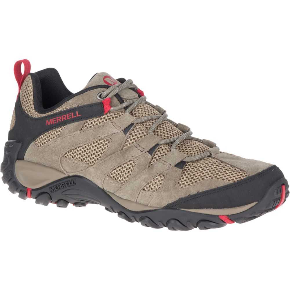 Brown Men's Merrell Alverstone Hiking Shoes | Dubai-6219380