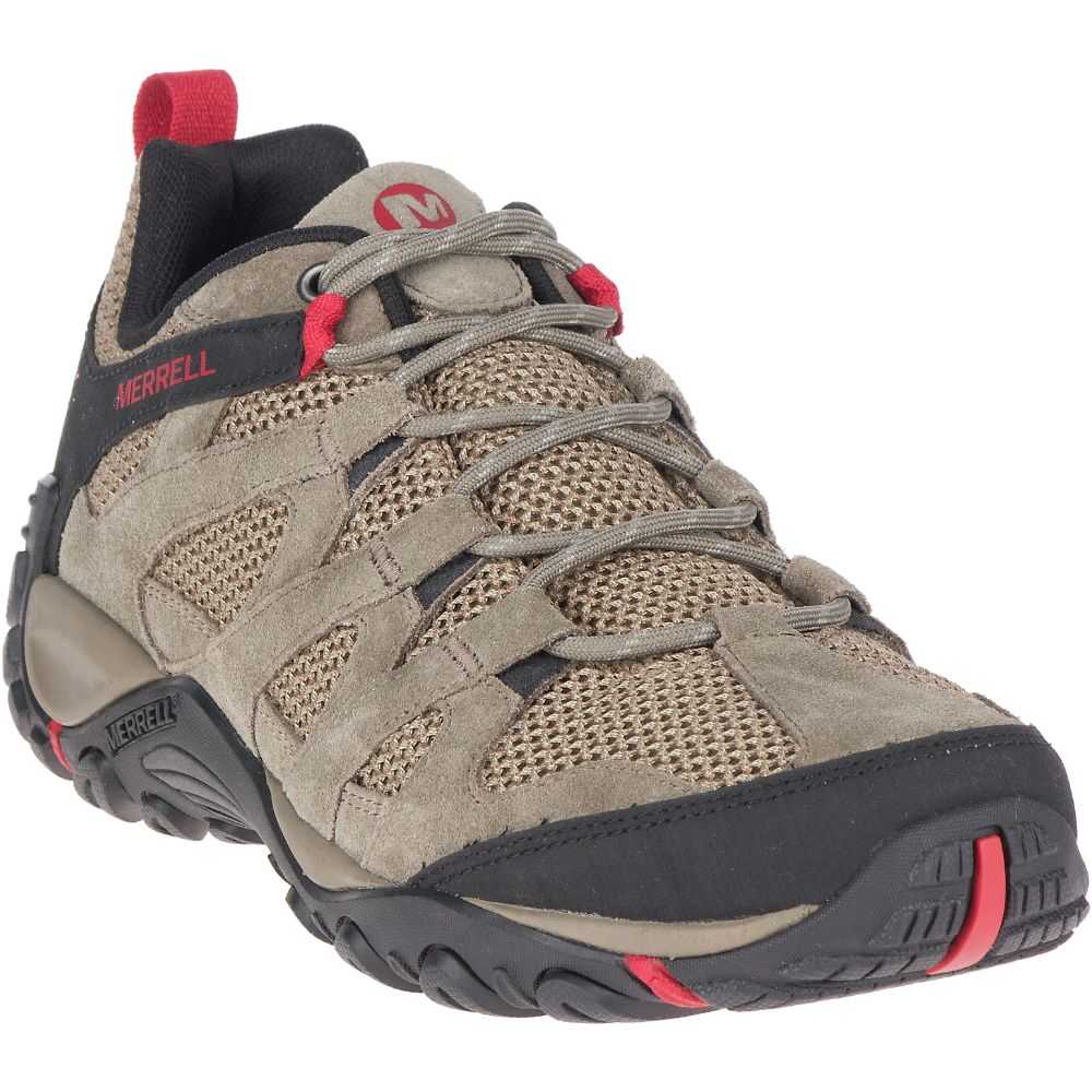 Brown Men's Merrell Alverstone Hiking Shoes | Dubai-6219380