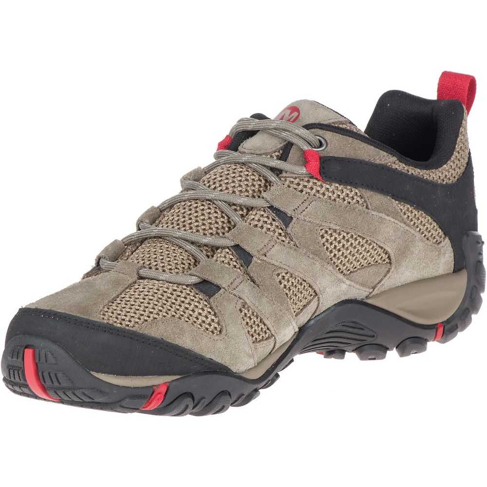 Brown Men's Merrell Alverstone Hiking Shoes | Dubai-6219380