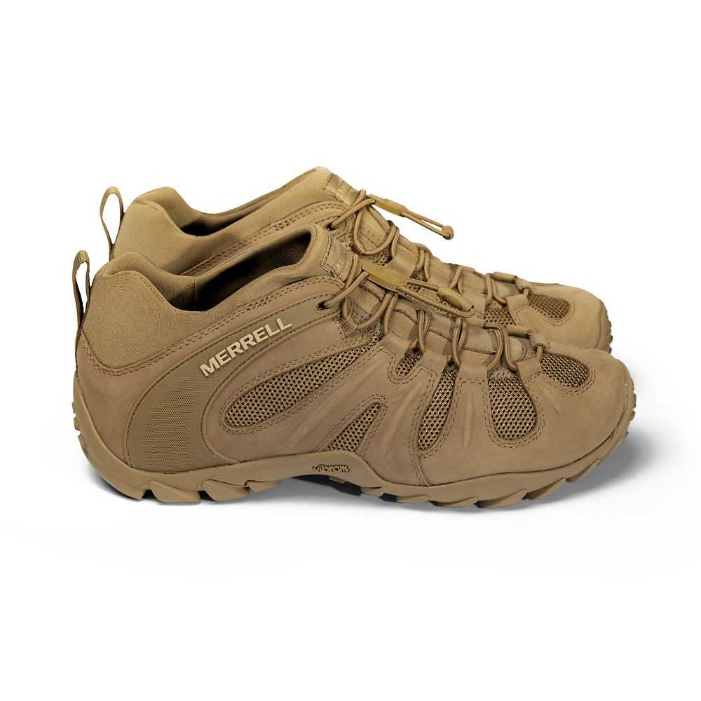 Brown Men's Merrell Cham 8 Stretch Tactical Work Shoes | Dubai-4132897