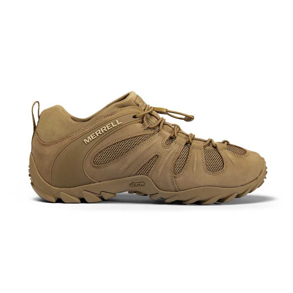 Brown Men\'s Merrell Cham 8 Stretch Tactical Work Shoes | Dubai-4132897