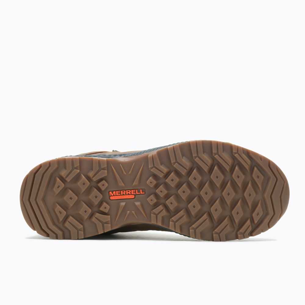 Brown Men's Merrell Forestbound Mid Waterproof Hiking Boots | Dubai-0591683