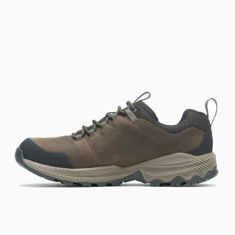 Brown Men's Merrell Forestbound Waterproof Hiking Shoes | Dubai-1594702