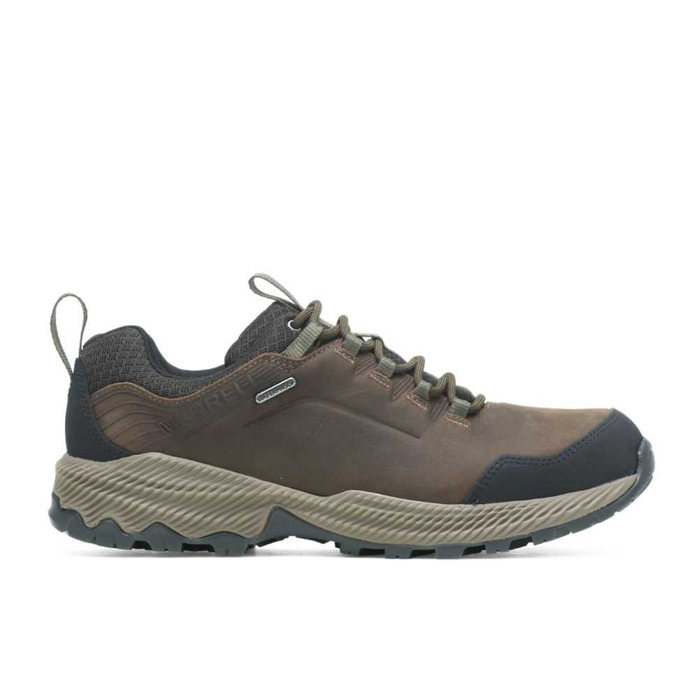 Brown Men\'s Merrell Forestbound Waterproof Hiking Shoes | Dubai-1594702