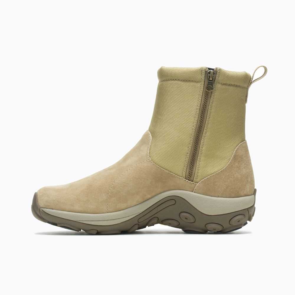 Brown Men's Merrell Jungle Mid Zip Polar Waterproof Ice+ Winter Boots | Dubai-1473680