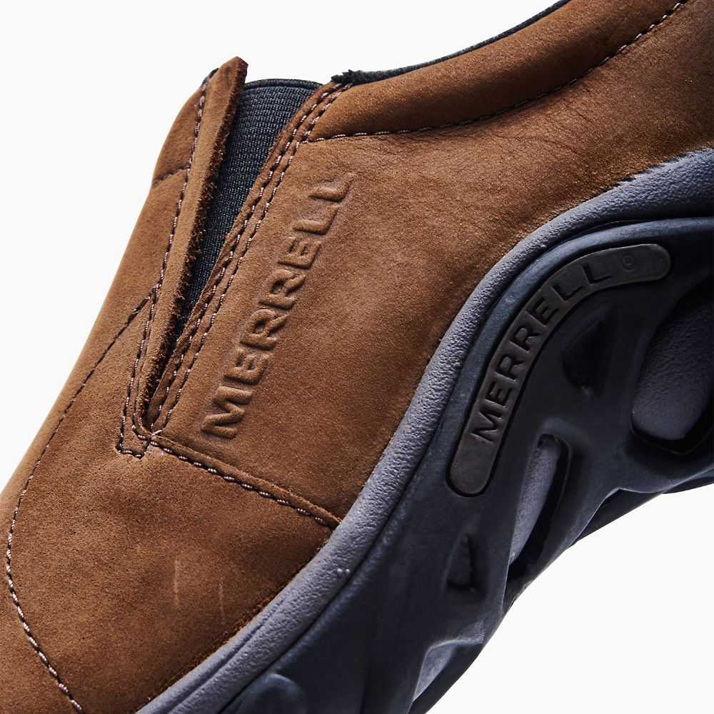 Brown Men's Merrell Jungle Moc Nubuck Casual Shoes | Dubai-7126954