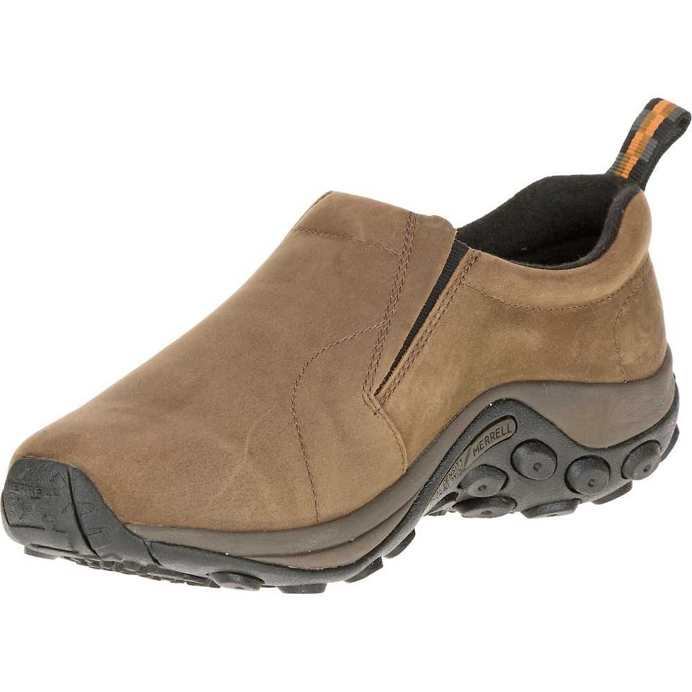 Brown Men's Merrell Jungle Moc Nubuck Wide Width Casual Shoes | Dubai-9046571