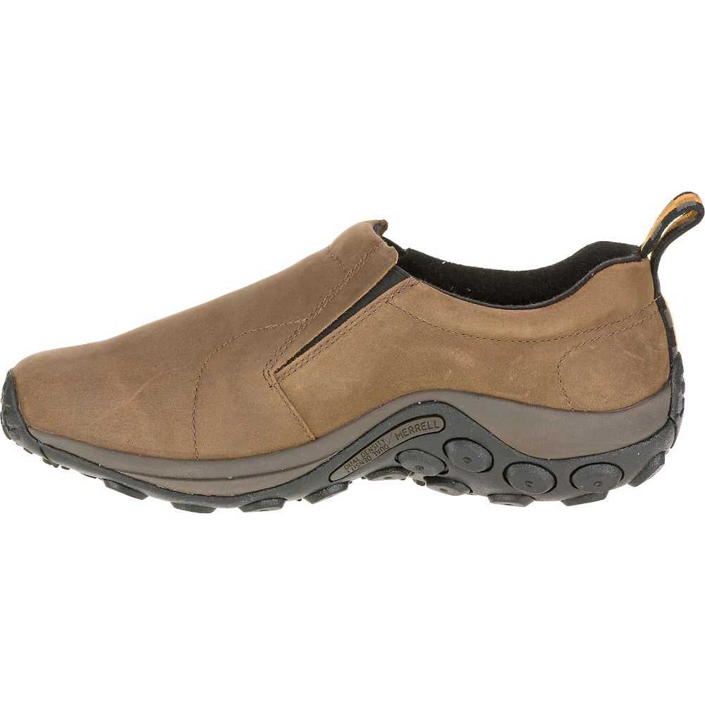 Brown Men's Merrell Jungle Moc Nubuck Wide Width Casual Shoes | Dubai-9046571