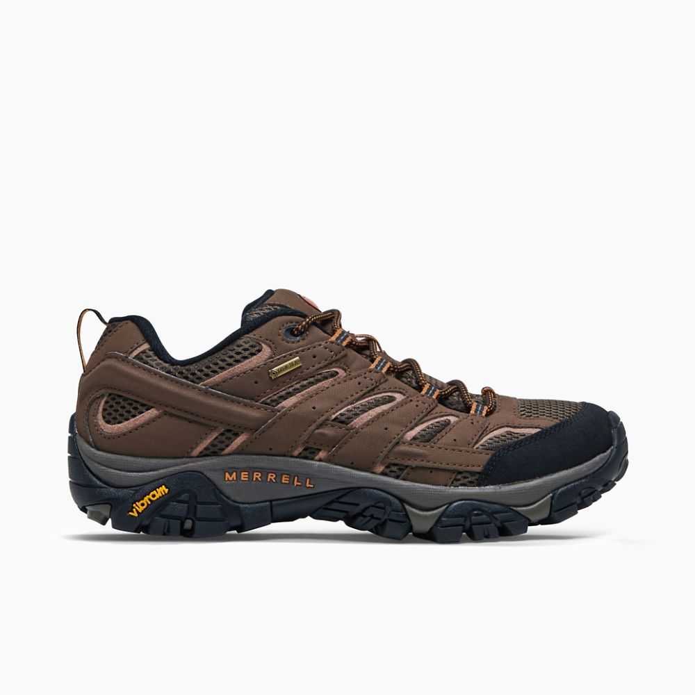 Brown Men\'s Merrell Moab 2 GORE-TEX® Hiking Shoes | Dubai-5389042