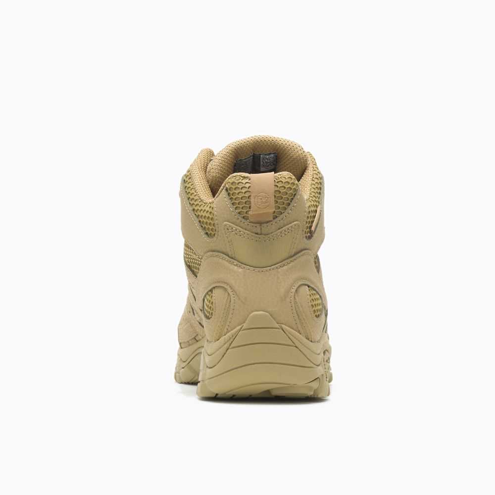 Brown Men's Merrell Moab 2 Mid Tactical Response Waterproof Wide Width Tactical Boots | Dubai-3107948