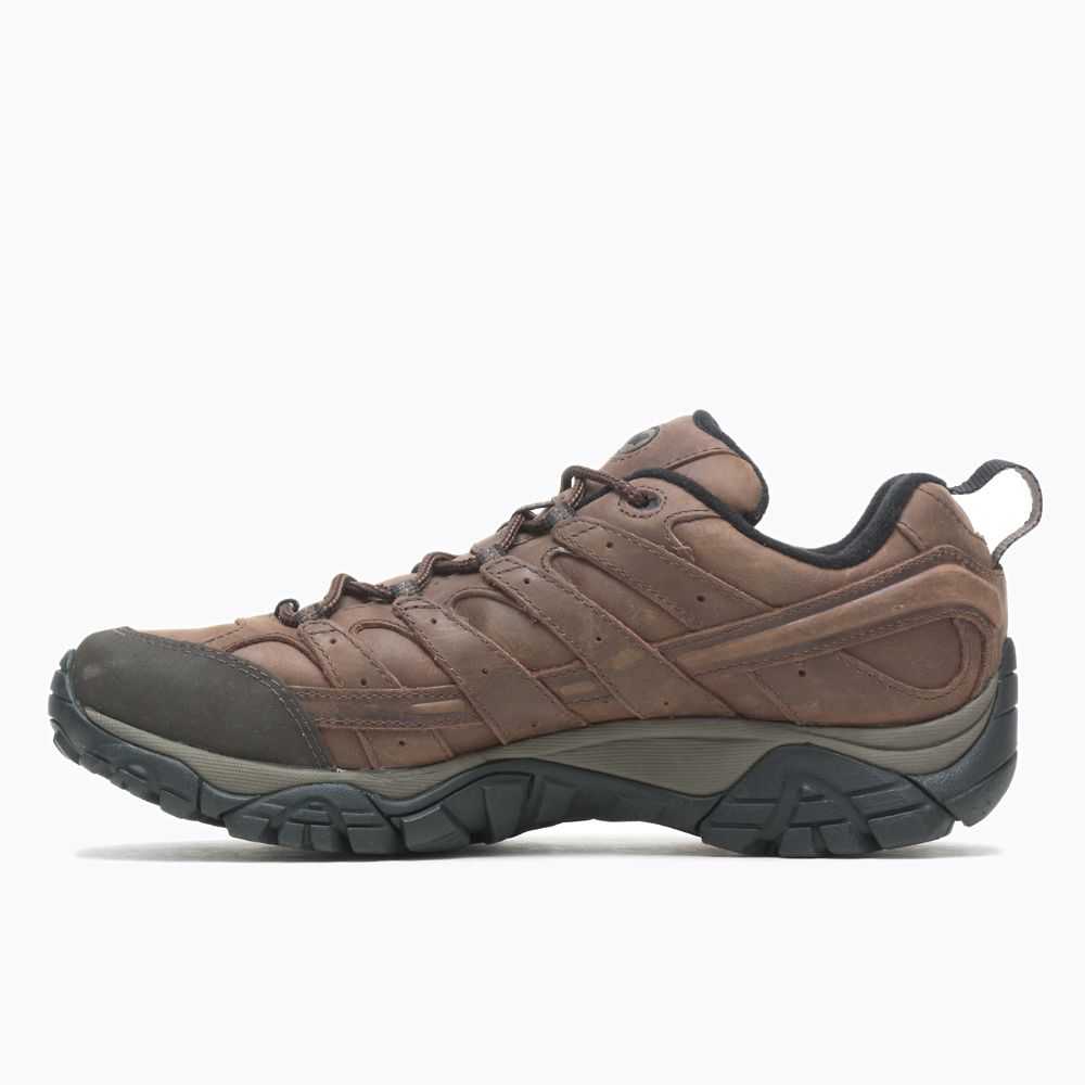 Brown Men's Merrell Moab 2 Prime Waterproof Wide Width Hiking Shoes | Dubai-6102379