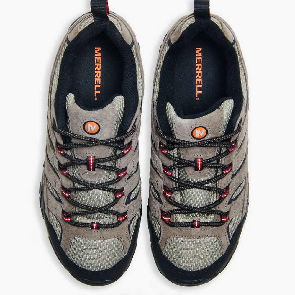 Brown Men's Merrell Moab 2 Waterproof Hiking Shoes | Dubai-0678413