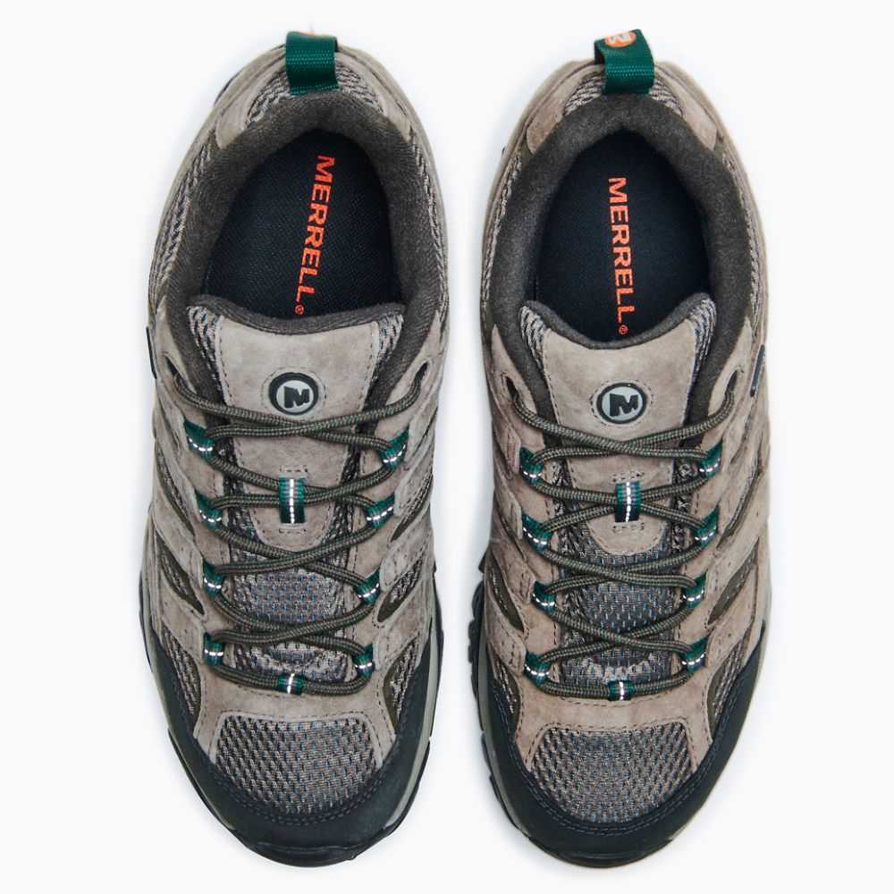 Brown Men's Merrell Moab 2 Waterproof Wide Width Hiking Shoes | Dubai-8367429