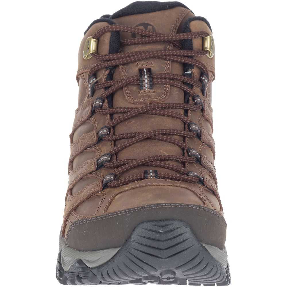 Brown Men's Merrell Moab 3 Prime Mid Waterproof Hiking Boots | Dubai-5732094